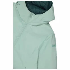 Giacca double face con cappuccio da donna