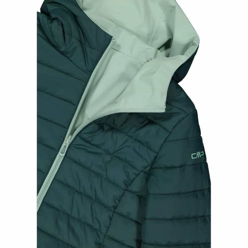 Giacca double face con cappuccio da donna