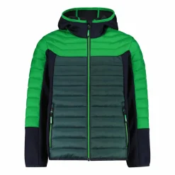 Giacca ibrida bambino imbottita con cappuccio