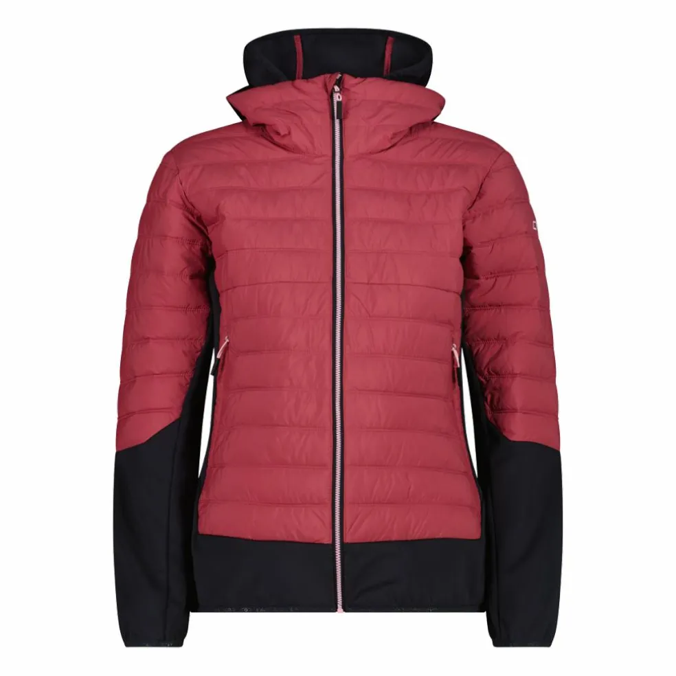 Giacca ibrida donna imbottita Unlimitech con PrimaLoft® Black ThermoPlume con cappuccio