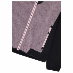 Giacca Ibrida in pile con zip da donna in knit tech