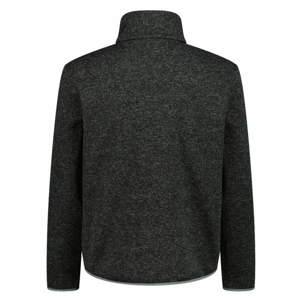 Giacca ibrida in pile da uomo in Knit Tech melange
