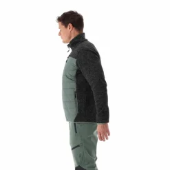 Giacca ibrida in pile da uomo in Knit Tech melange
