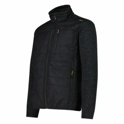 Giacca ibrida in pile da uomo in Knit Tech melange