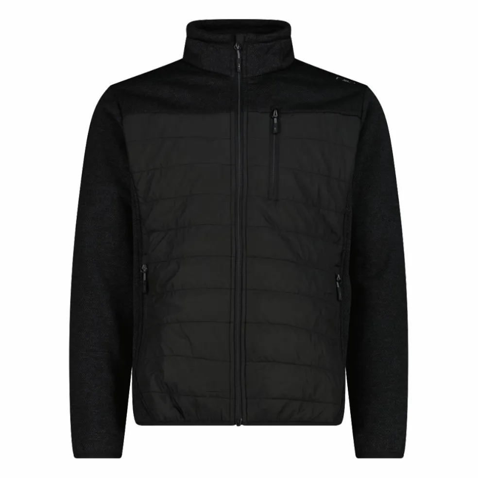 Giacca ibrida in pile da uomo in Knit Tech melange