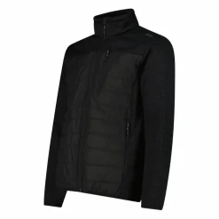 Giacca ibrida in pile da uomo in Knit Tech melange