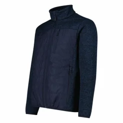 Giacca ibrida in pile da uomo in Knit Tech melange