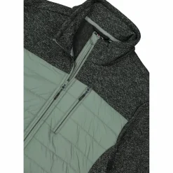 Giacca ibrida in pile da uomo in Knit Tech melange