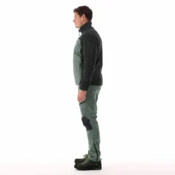 Giacca ibrida in pile da uomo in Knit Tech melange