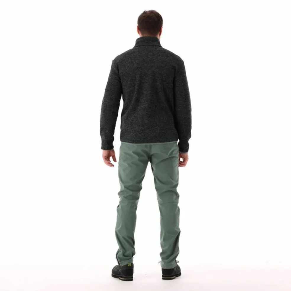 Giacca ibrida in pile da uomo in Knit Tech melange