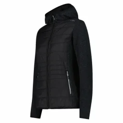 Giacca ibrida in pile knit tech da donna