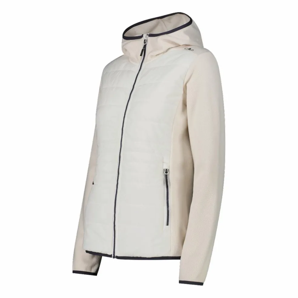 Giacca ibrida in pile knit tech da donna