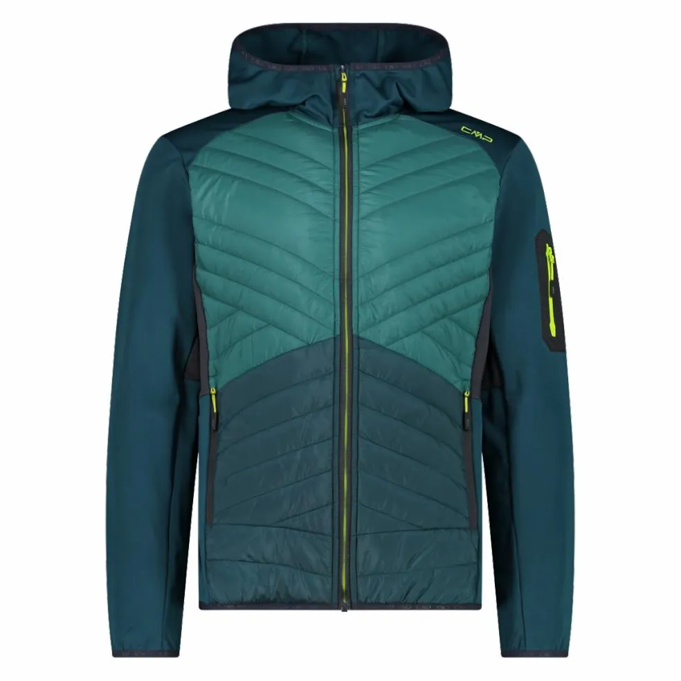 Giacca Ibrida Unlimitech in Stretch Performance con cappuccio da Uomo