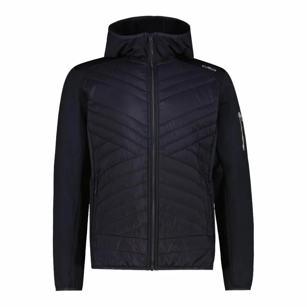 Giacca Ibrida Unlimitech in Stretch Performance con cappuccio da Uomo