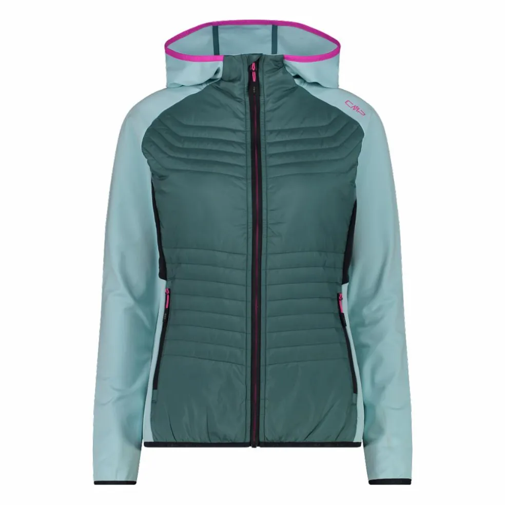 Giacca Ibrida Unlimitech in Stretch Performance con cappuccio da Donna