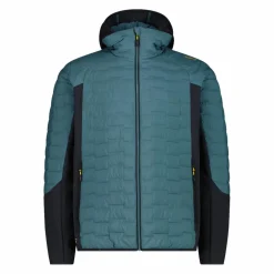 Giacca ibrida uomo imbottita Unlimitech con PrimaLoft® Black ThermoPlume con cappuccio