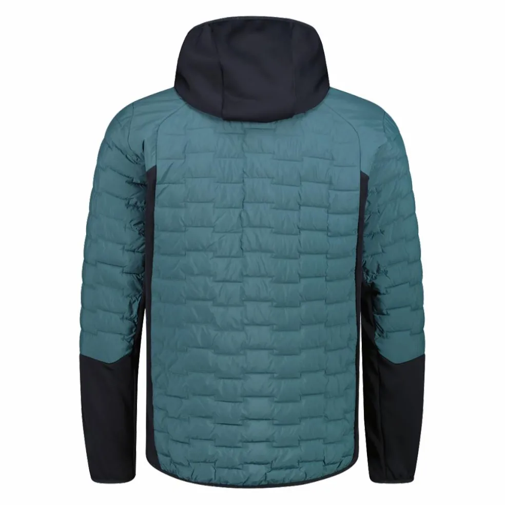 Giacca ibrida uomo imbottita Unlimitech con PrimaLoft® Black ThermoPlume con cappuccio
