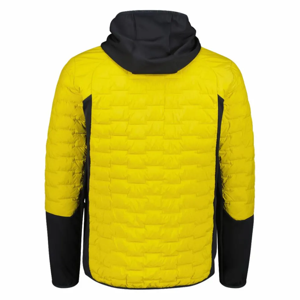 Giacca ibrida uomo imbottita Unlimitech con PrimaLoft® Black ThermoPlume con cappuccio