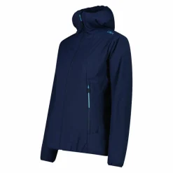 Giacca idrorepellente da donna ripiegabile con cappuccio