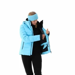 Giacca imbottita Aprés Ski con ghetta antineve da donna