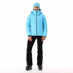 Giacca imbottita Aprés Ski con ghetta antineve da donna
