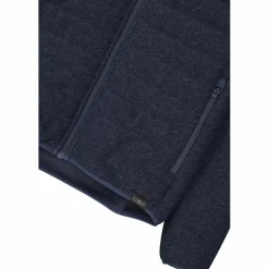 Giacca imbottita in Knit Tech da uomo con cappuccio