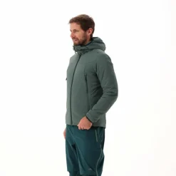 Giacca impermeabile da uomo ripiegabile con cappuccio