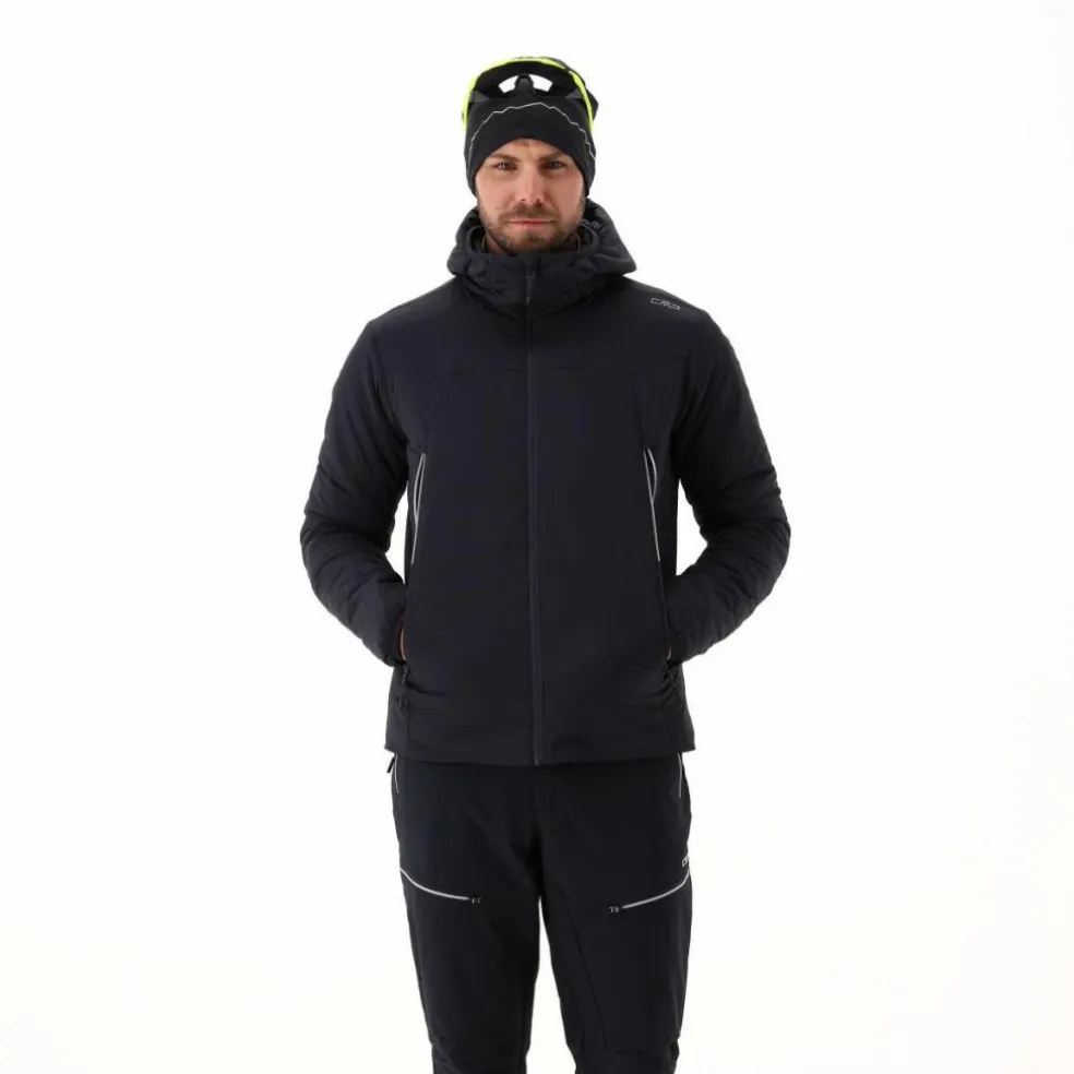 Giacca impermeabile da uomo ripiegabile con cappuccio
