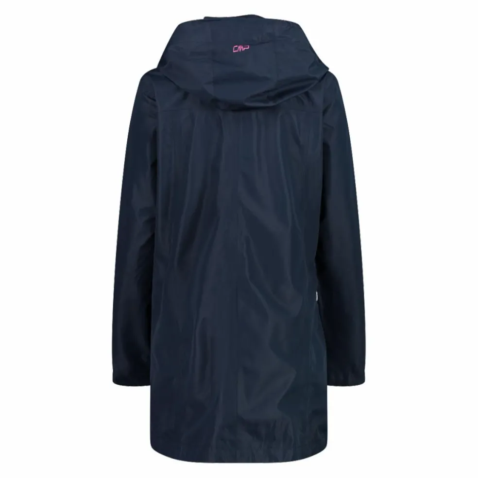 Giacca impermeabile lunga da donna in Ripstop