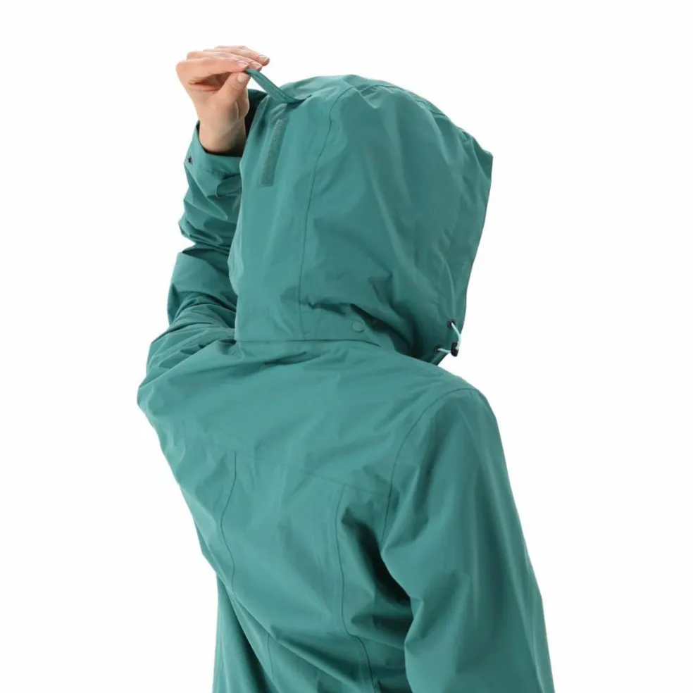 Giacca impermeabile lunga da donna in Ripstop