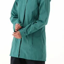 Giacca impermeabile lunga da donna in Ripstop