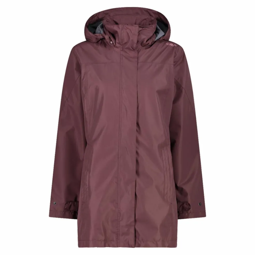 Giacca impermeabile lunga da donna in Ripstop