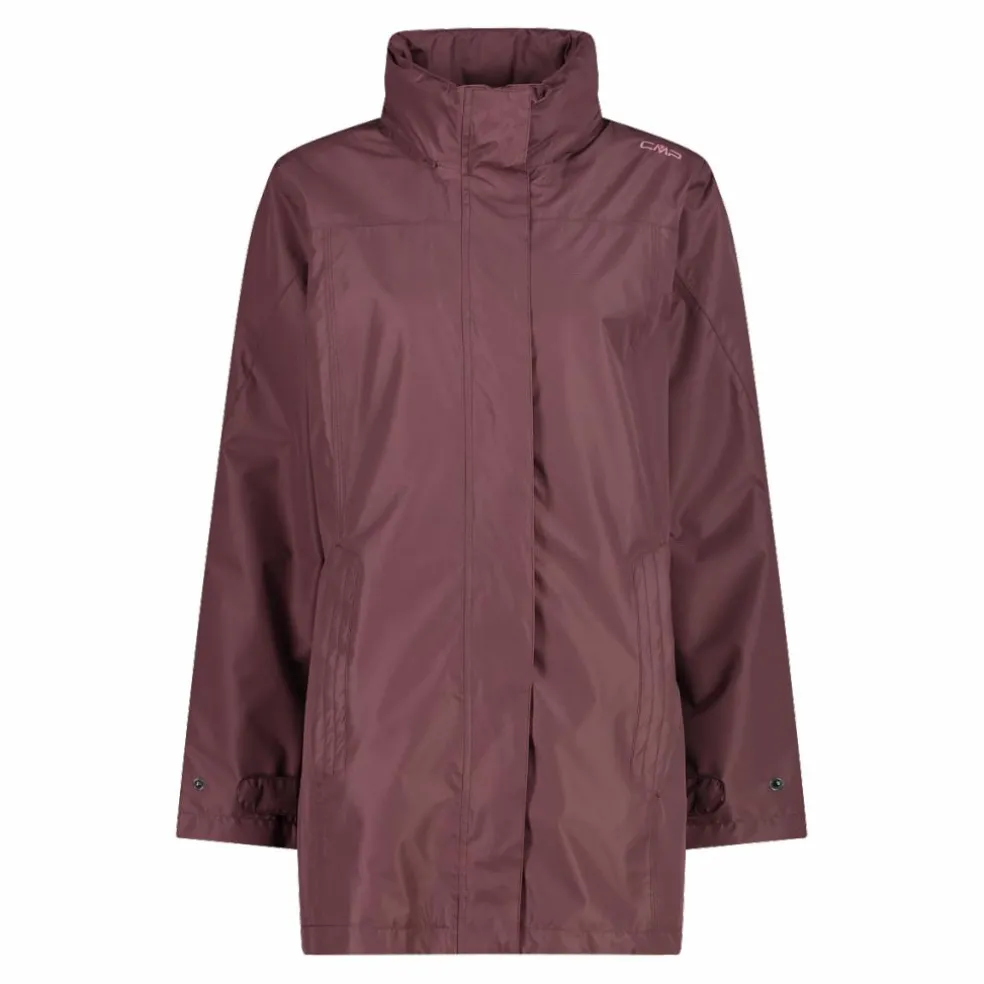 Giacca impermeabile lunga da donna in Ripstop