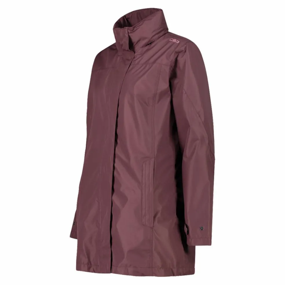 Giacca impermeabile lunga da donna in Ripstop