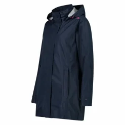 Giacca impermeabile lunga da donna in Ripstop