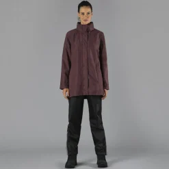 Giacca impermeabile lunga da donna in Ripstop