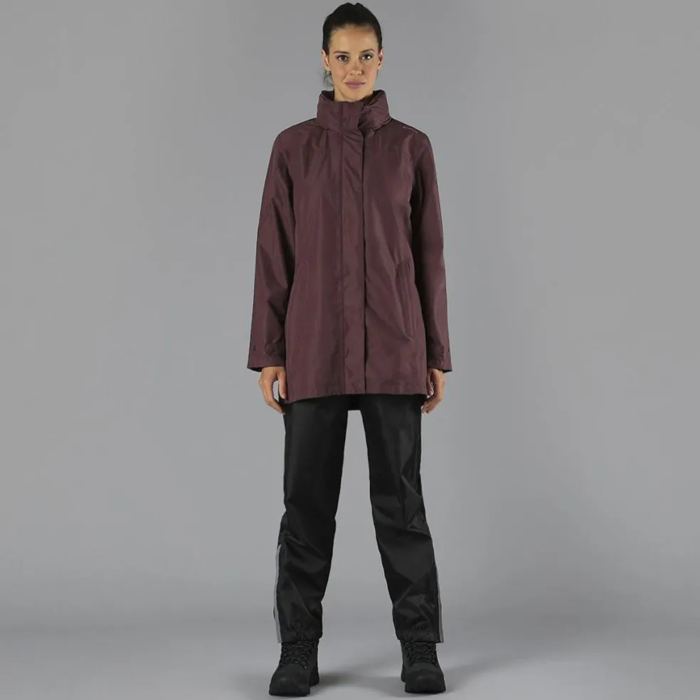 Giacca impermeabile lunga da donna in Ripstop