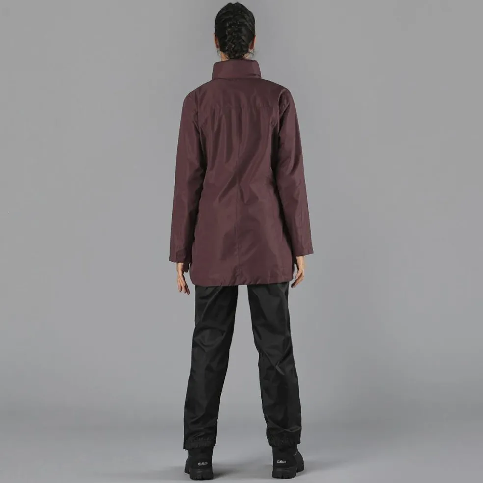 Giacca impermeabile lunga da donna in Ripstop