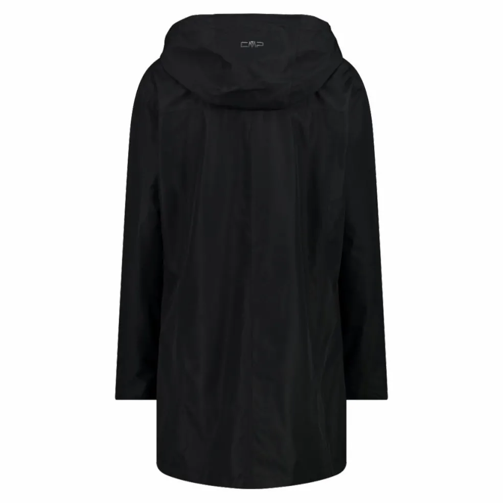 Giacca impermeabile lunga da donna in Ripstop