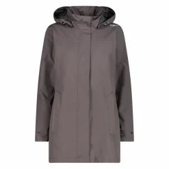 Giacca impermeabile lunga da donna in Ripstop