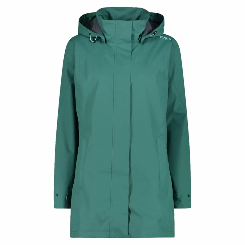 Giacca impermeabile lunga da donna in Ripstop