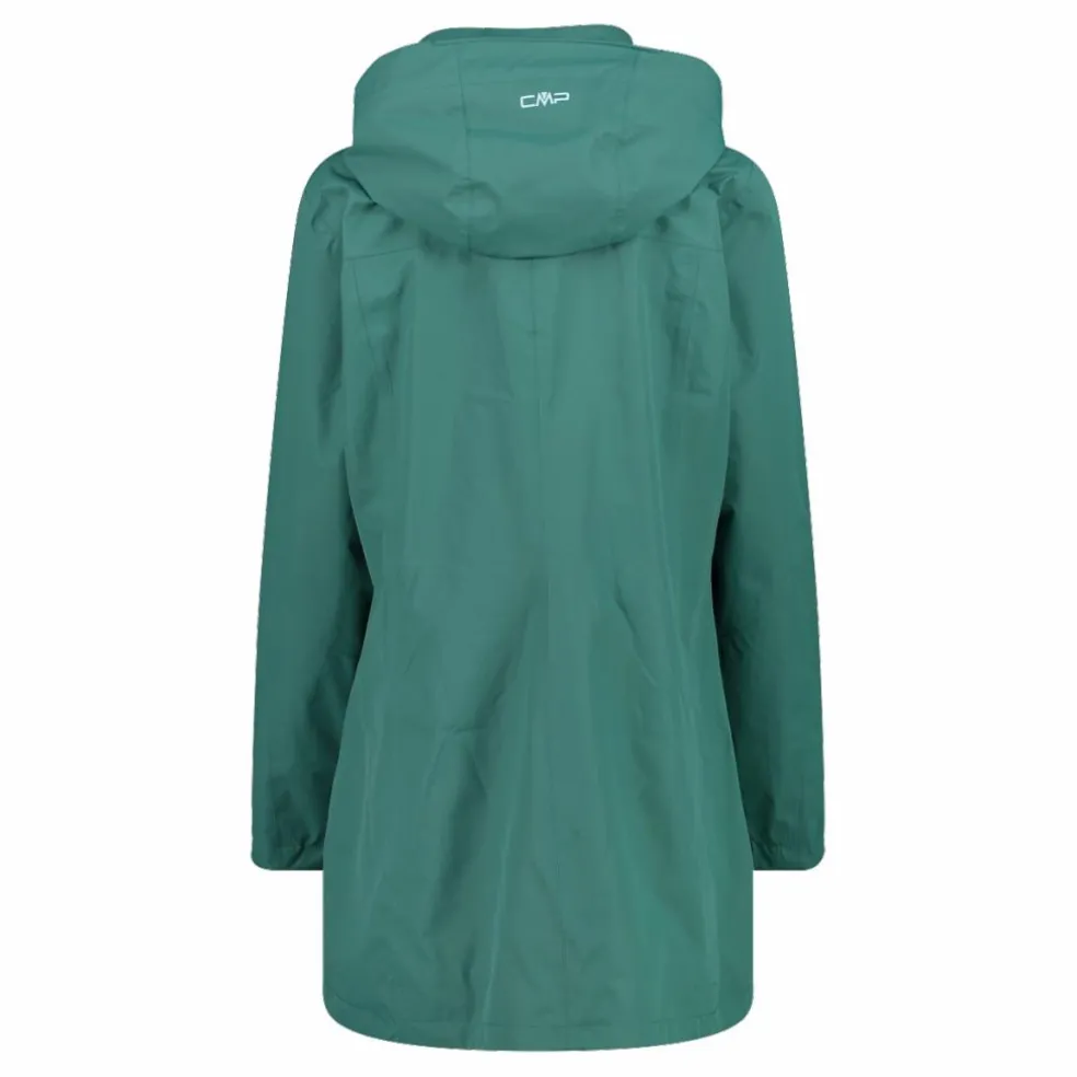 Giacca impermeabile lunga da donna in Ripstop