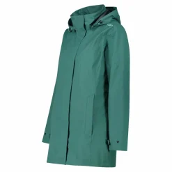 Giacca impermeabile lunga da donna in Ripstop