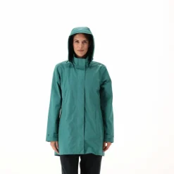 Giacca impermeabile lunga da donna in Ripstop