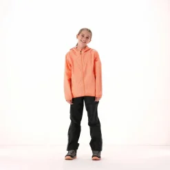 Giacca impermeabile ripiegabile da bambina in microfantasia