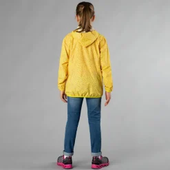 Giacca impermeabile ripiegabile da bambina in microfantasia