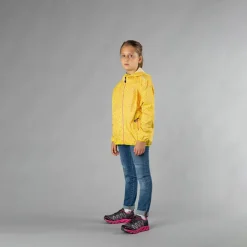 Giacca impermeabile ripiegabile da bambina in microfantasia