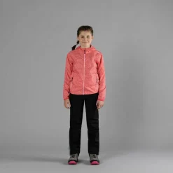 Giacca impermeabile ripiegabile da bambina in microfantasia