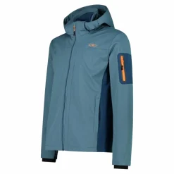 Giacca in Light Softshell con cappuccio staccabile da uomo