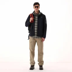 Giacca in Light Softshell con cappuccio staccabile da uomo